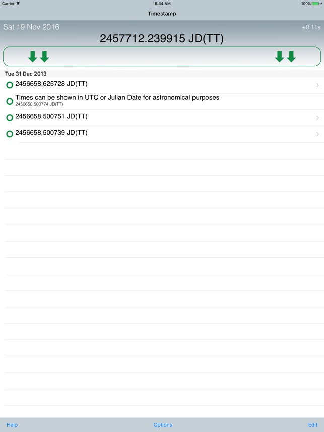 ‎Emerald Timestamp Screenshot