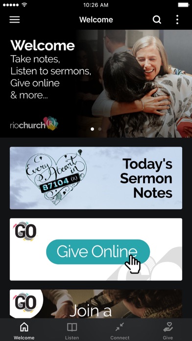 Rio Church App Screenshot