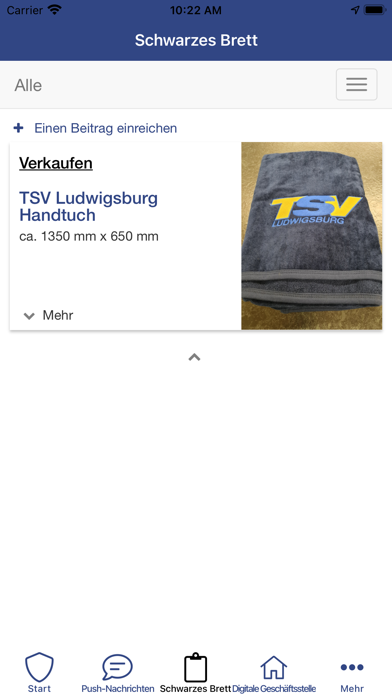 TSVLB Fan und Mitglieder App Screenshot