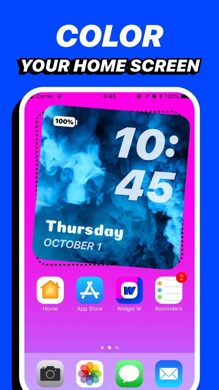 Custom  Color Photo Widget W