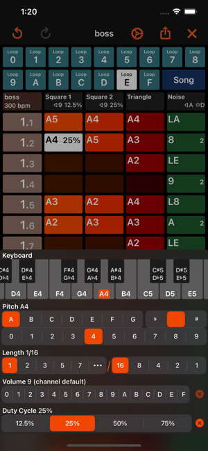 Oktubre - Screenshot ng Chiptune Maker