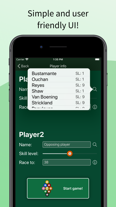 Pool Scoreboard for 9BALL Screenshot