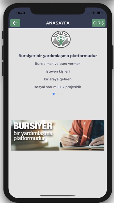 Bursiyer Screenshot