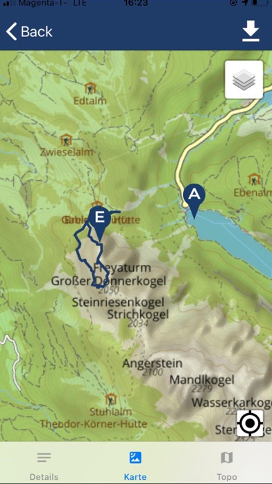 Alpinverlag Touren-App Screenshot