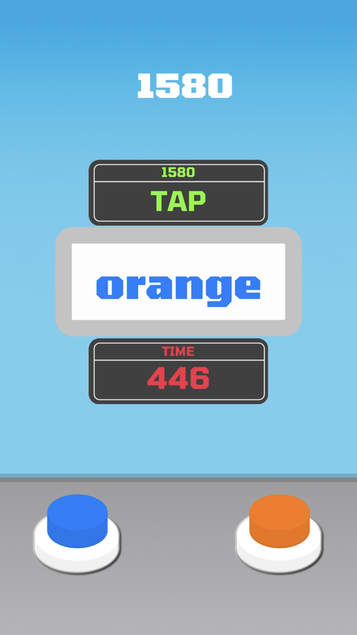 Tap Off - Reverse Stroop Test