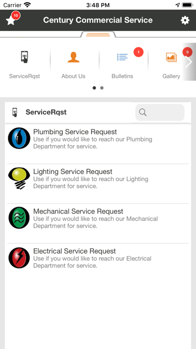Century Commercial Service Screenshot
