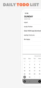 Daily TODO List - Daily Note screenshot #1 for iPhone
