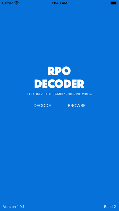RPO Decoder Screenshot