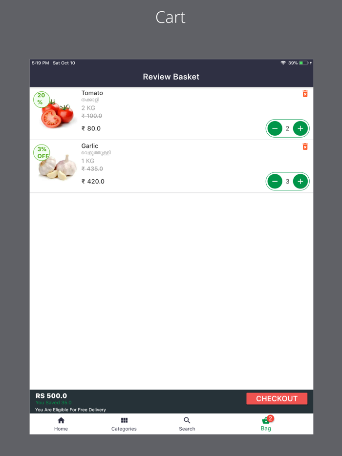 Mybag -Grocery and Food Delivery