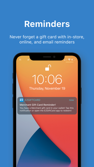 EZGiftCard Wallet Screenshot