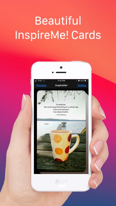 InspireMe! Cards iPhone screenshot 1 - Business app