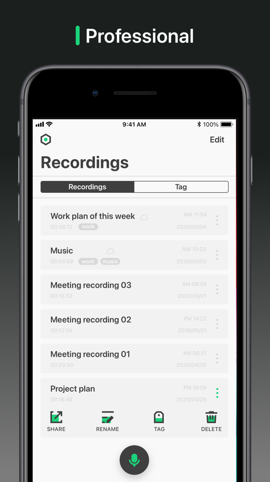 #1. Voice Record - Memos,Recorder (iOS) Podle: 莉 朱