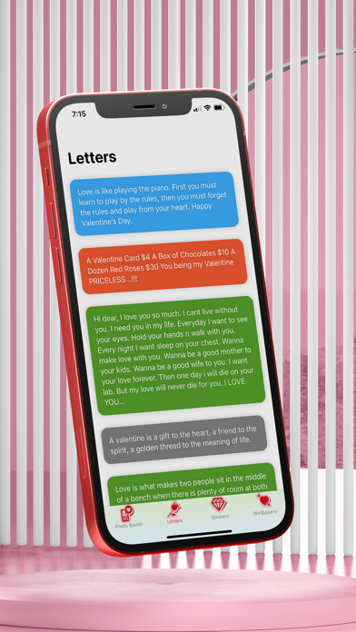 EPIC AMOR - VALENTINE iPhone screenshot 5 - Stickers app