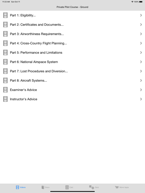 Screenshot #4 pour Private Pilot Course - Ground