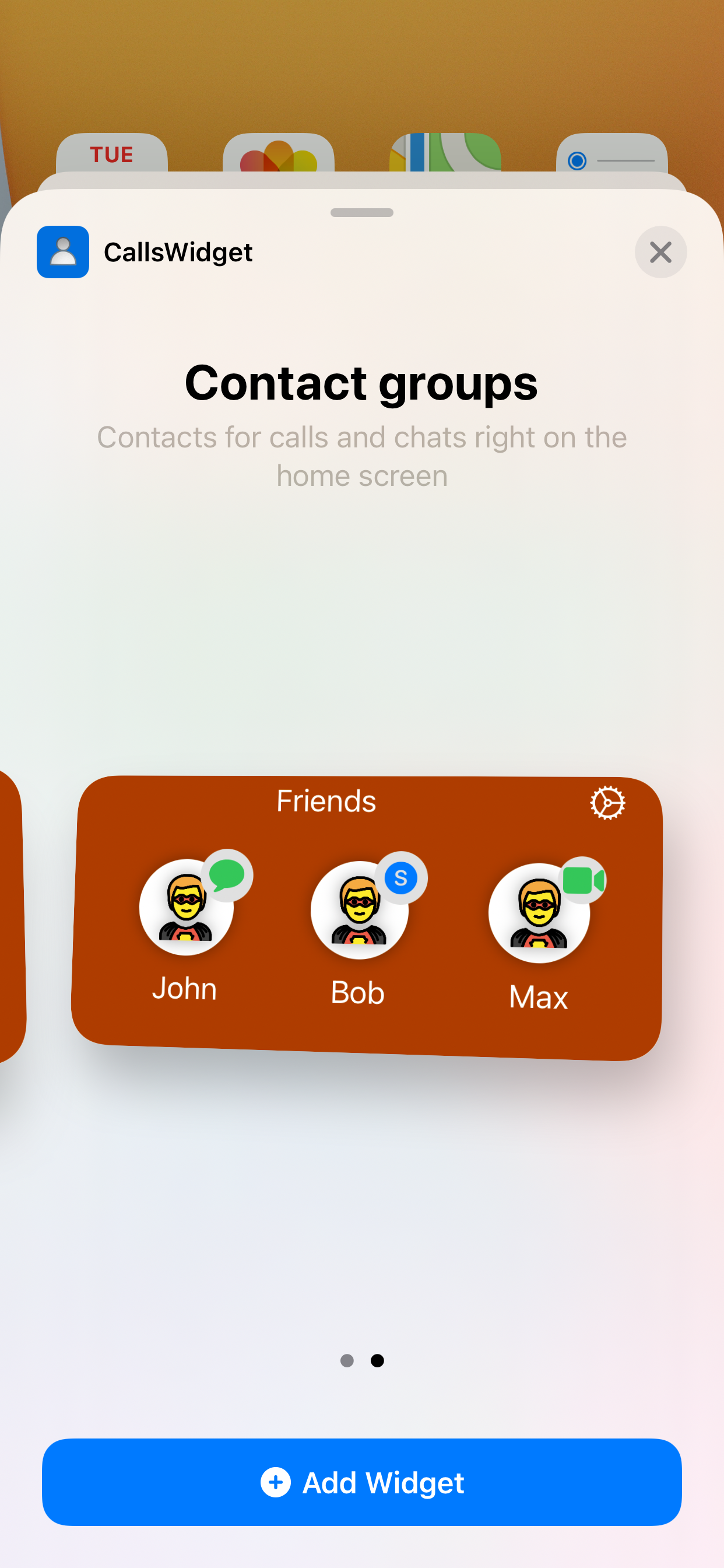 CallsWidget