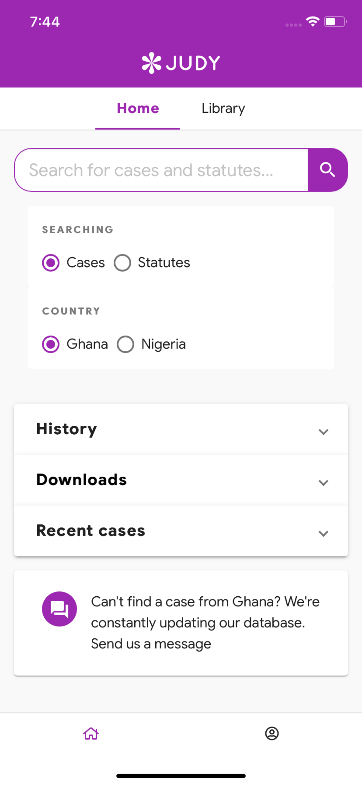 JUDY: Legal Research