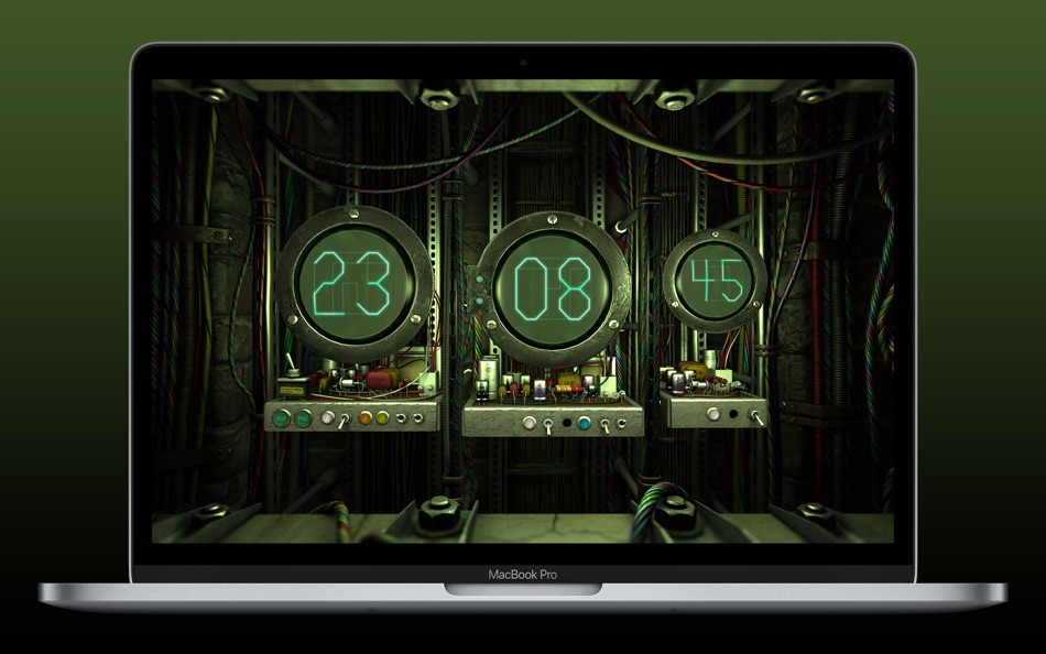 #3. Digital Clock 3D (macOS) 由: 3Planesoft