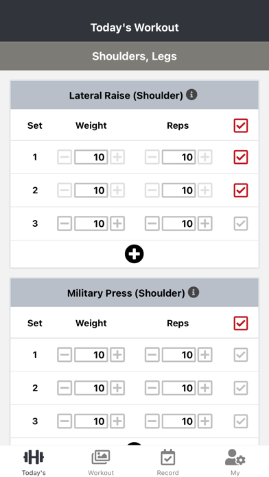 Weight Workout Screenshot