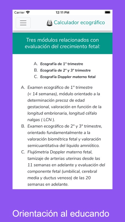 Calculador Ecográfico screenshot-4