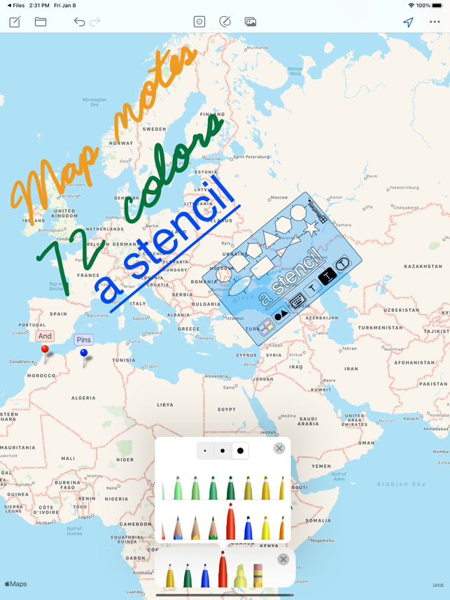 ‎Draw Maps: Map Notes Screenshot