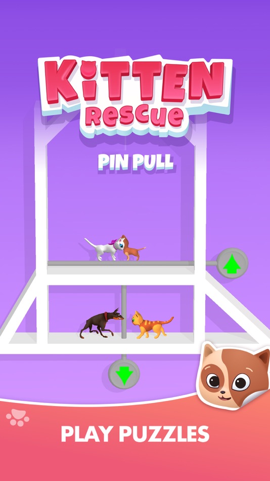 #3. Kitten Rescue - Pin Pull (iOS) By: AA2G1 LTD