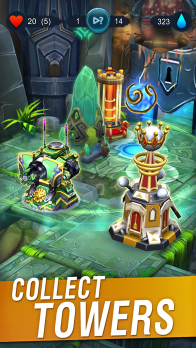 Screenshot #1 pour Defenders 2: Tower Defense CCG