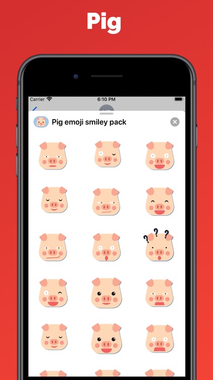 Pig emoji - Swine stickers