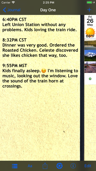 Trip Boss travel manager Screenshot