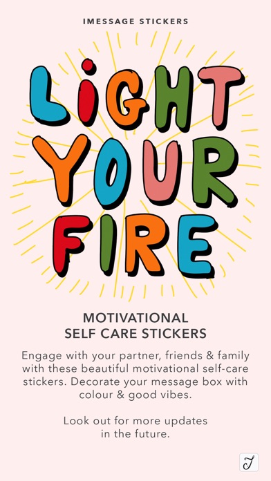 Motivational Self Care Sticker Screenshot