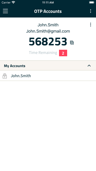 FIS Authenticator Screenshot