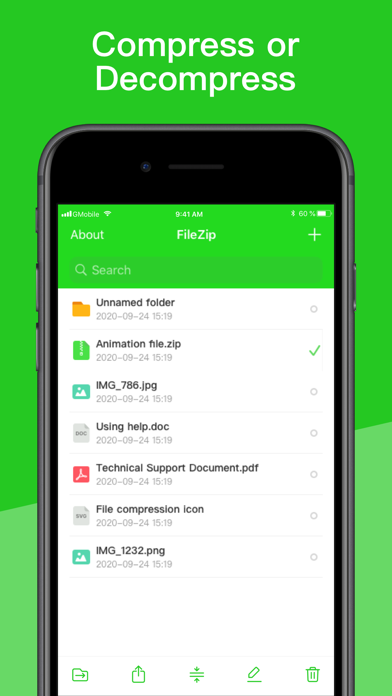 Screenshot #2 pour FileZip - Zip & Unzip