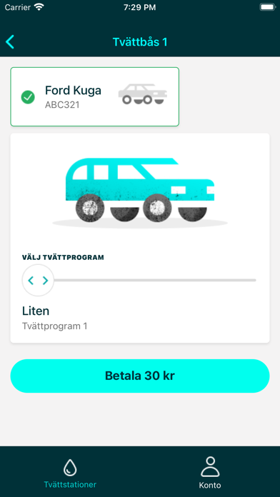 Biltvätt Screenshot