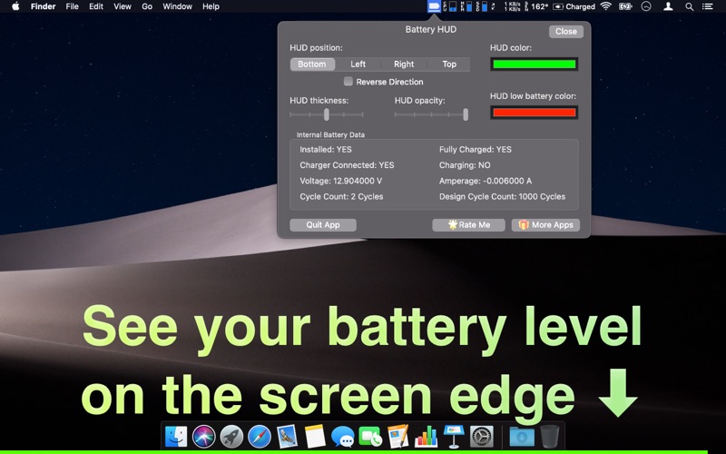 Screenshot #1 pour Battery HUD- On Screen Display