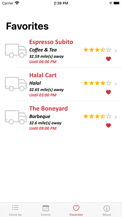 mFood™ - Food Truck Finder App Screenshot