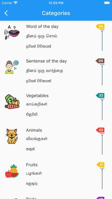 English Tamil Sinhala Screenshot