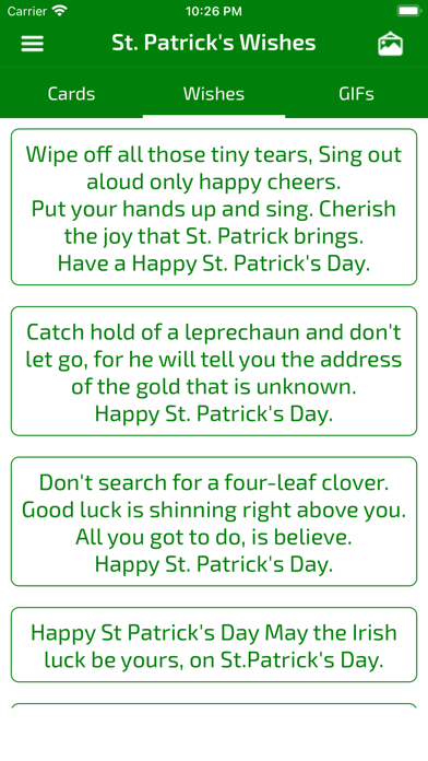 Screenshot #3 pour St. Patricks Wishes & Cards
