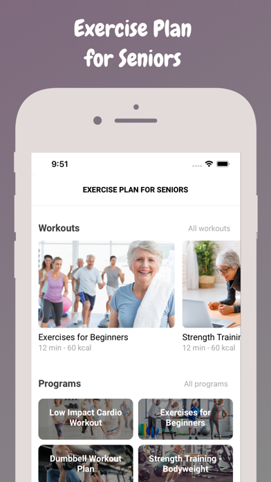Workout for Over 50s screenshot 2