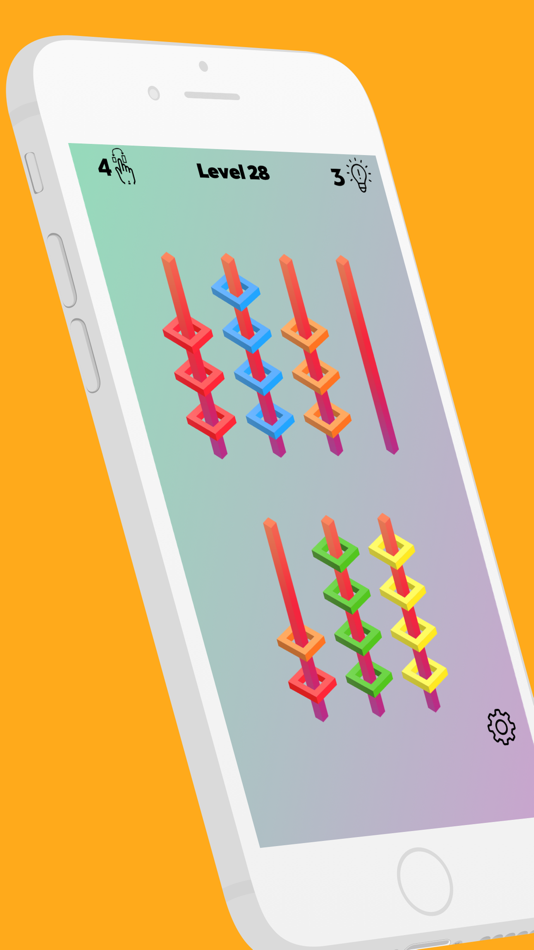 #4. Hoop Sort: Stack and Fill 3D (iOS) Podle: Tapotap