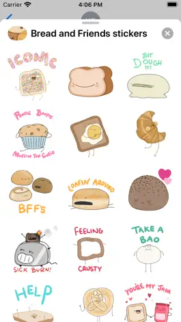 Game screenshot Bread and Friends stickers apk