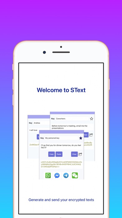 SText - Secure Text Screenshot