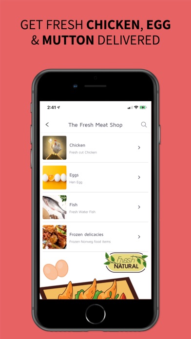 JustInDoor- Online Grocery App Screenshot
