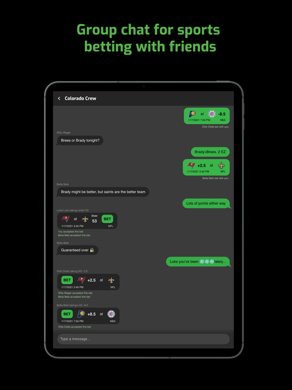 Screenshot #4 pour BetBuds - Betting Group Chat