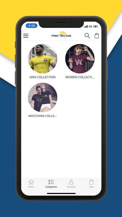 FunkyTeesClub - Shopping App Screenshot