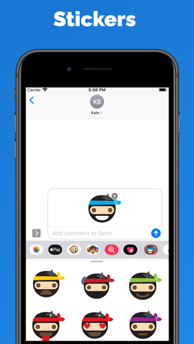 Ninja Stickers for iMessageのおすすめ画像2