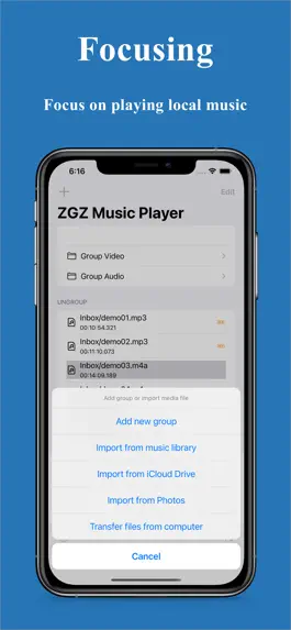 Game screenshot ZGZ Music Player apk