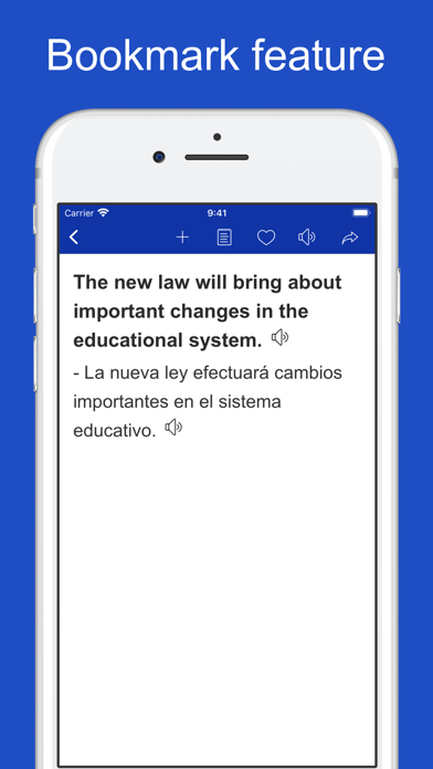 English Spanish Sentences Screenshot