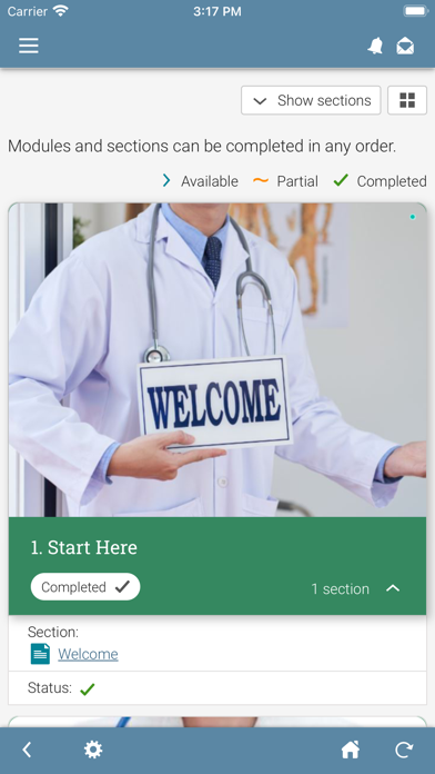 Community Hospital eLearning Screenshot