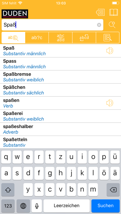 Duden German Dictionaries Screenshot