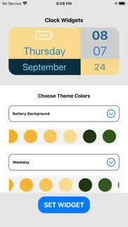 clock widget - funky colors iphone screenshot 4