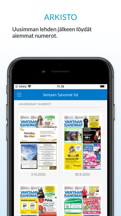 Vantaan Sanomat, päivän lehti Screenshot